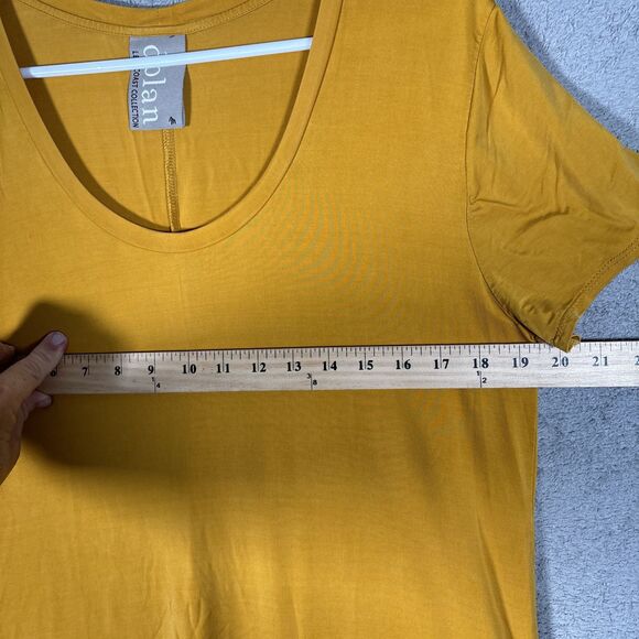 ANTHROPOLOGIE Dolan Left Coast Collection Med Loren Tunic Tee Shirt Dress Yellow - Picture 5 of 9